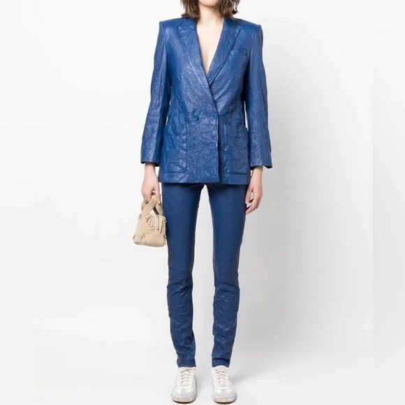 Zadig & Voltaire Phlame crinkled leather pants - Picture 5 of 5